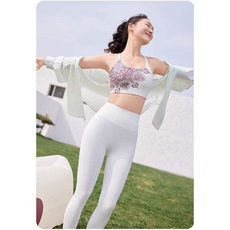 Export Cross-Border Fashion Huamei Vest Yoga Clothes Sports Quick-Drying Intimates Bra Fitness Pants Bra Push up Suit