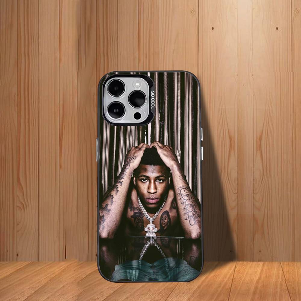 W-WASW COOL Y-YoungBoyS Phone Case For iPhone 12,16,11,14,13,17,15,E,Max,Plus,Air,Pro,Mini Black Shockproof Cover