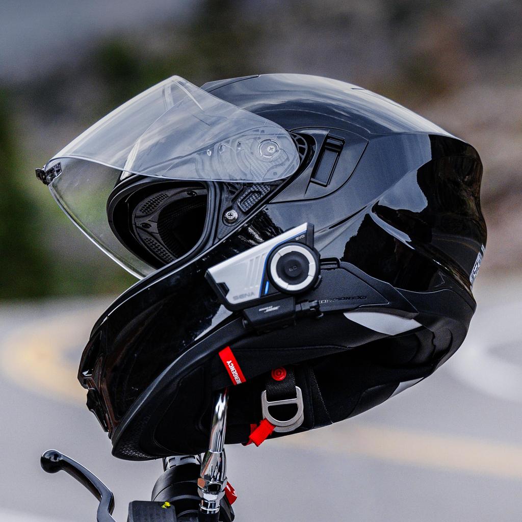 Sena 60S EVO Motorcycle Bluetooth Communication Headset with Sound by Bose, Mesh 3.0 & Wave Intercom, IPX7 Waterproof, Dual Helmet Clamp Kit, Bluetoot