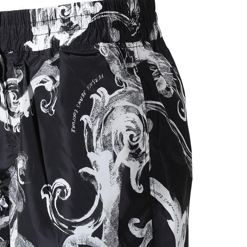 VERSACE JEANS COUTURE Print Drawstring Shorts 76GAD115-CQS85-899