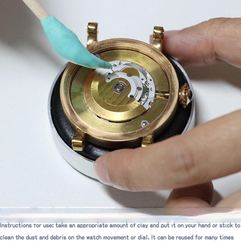 1 Set Uhrenreiniger Gummi-Knete Reiniger Uhrwerk Reinigungsmasse Armbanduhr Dekontamination Reparaturwerkzeug Uhr Zubehör