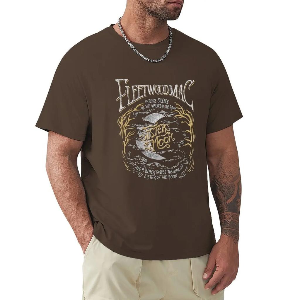 Short Sleeve Tee Summer topsB for Men Graphic Office Conference Room Fleetwood Mac