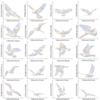 20Pcs Bird Window Stickers Anti-Collision Bird Window Decals Reusable Prism Bird Window Clings Static Non Adhesive Bird Decals