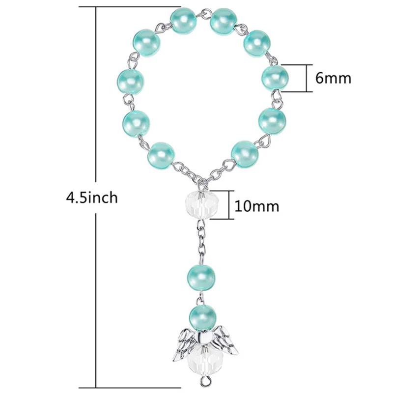 Engel Flügel Kreuz Armband Junge Mädchen Taufe Kirchenveranstaltung Hochzeit Konfirmation Erste 1. Kommunion Widmungsgeschenk