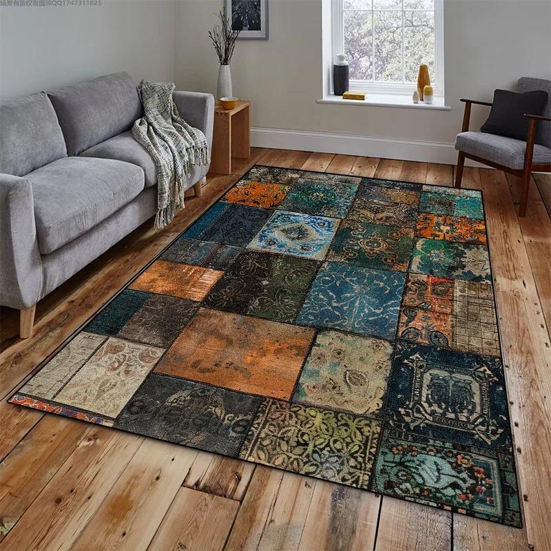 Ethnic Style Linen Printed Placemat Heat-resistant and Heat-insulating Mat Customized Restaurant Placemat 40X60CM
