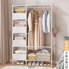 Large Capacity Wardrobe Storage Closet Versatile&Sturdy Metal Wardrobe for Bedroom Organization Durable Home Garment Closet Rack