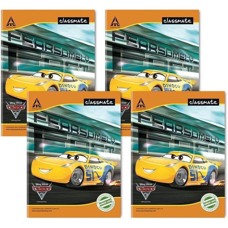 

Classmate Notebook - Four Lines With Gap, 172 Pages, 240 mm x 180 mm - Pack Of 4
