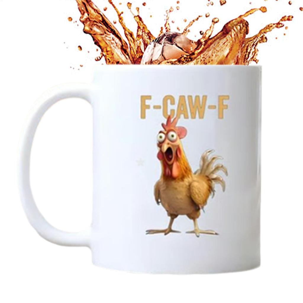 11oz Chicken Mug Ceramic Farmhouse Themed Mug Animal Tea Cup for Women Mother Lady Farm Kitchen Breakfast