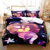 Cool Cute Bee and Puppycat Bedding Set 3Pcs Kpop Cartoon Duvet Cover Pillowcase Twin Queen King Size Home Textile Decor