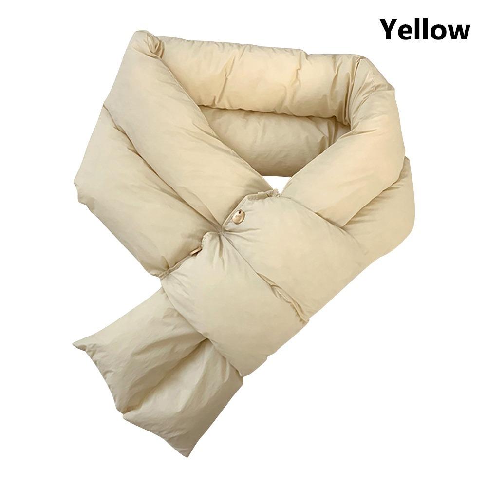 Women Cotton Down Cotton Scarf Ring Snood Scarves Thermal Warm Scarf Neck Warmer Winter Down Scarf Hiking Climbing Ski Scarf