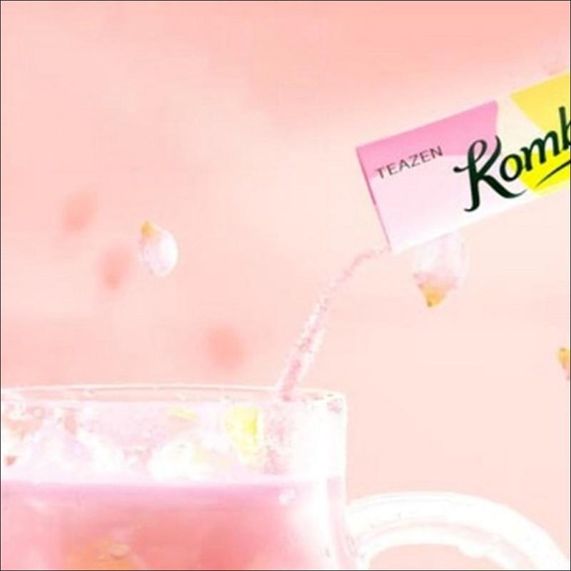 TEAZEN Kombucha Pink Lemon 50 Sticks / Low Calorie, Zero Sugar