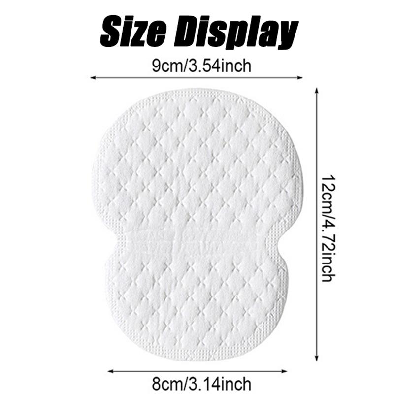 50Pcs Armpit Sweat Pads Underarm Ultra-thin Breathable Disposable Pad Summer Armpit Care Absorbing Deodorant Pads for Women Men