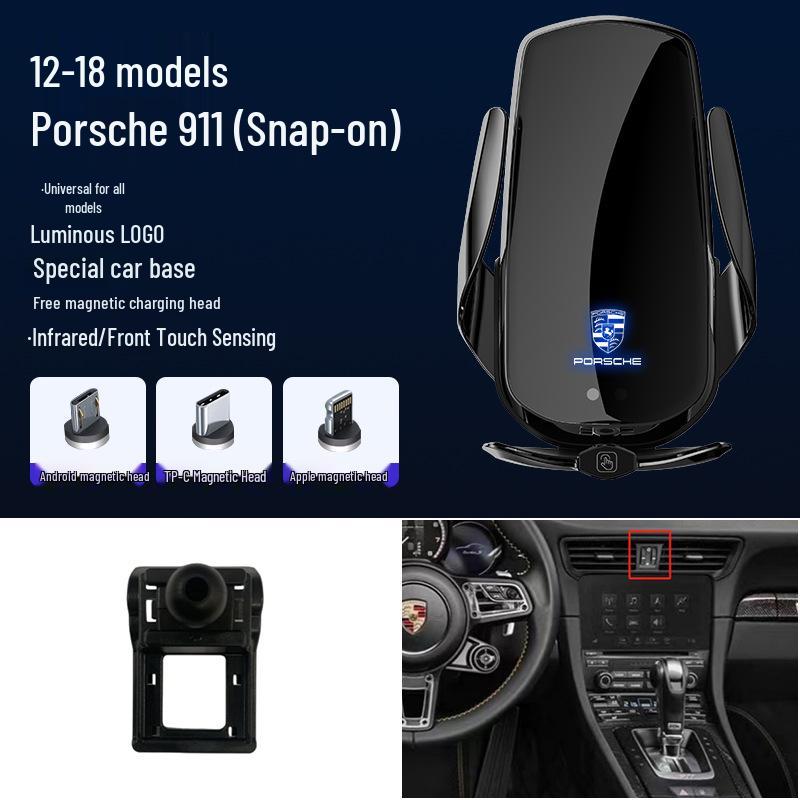 Magnetyczny Bezprzewodowy Szybki Uchwyt na Telefon do 718/Panamera/Cayenne/911