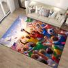 Soccer Celebration Carpet with Diverse Fans and Flags Design Suitable for use as an anti-slip for living room bedroom sofas