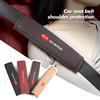 For KIA Leather Car Seat Belt Protector Pad Shoulder Strap Cover Interior Accessories Sorento Stinger Soul Spectra Niro Cadenza QJ2