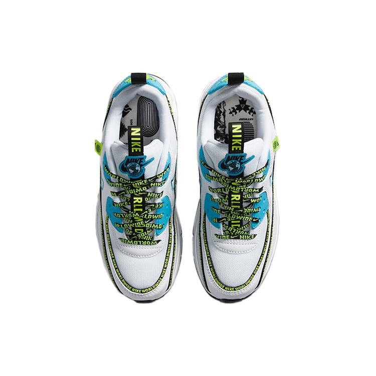 (GS) Nike Air Max 90 SE 'Worldwide Pack - Blue Fury Volt' Kids' CV7665-100