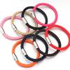 1pc Fashion Design PU Leather Cord Bracelet 19/21cm Copper Magnetic Clasp Bracelet For Men Women Valentine's Day Jewelry Gifts