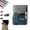 Vintage Inspired Metallic Narrow Waist Belt For Women Stylish And Versatile Fashion Accessory