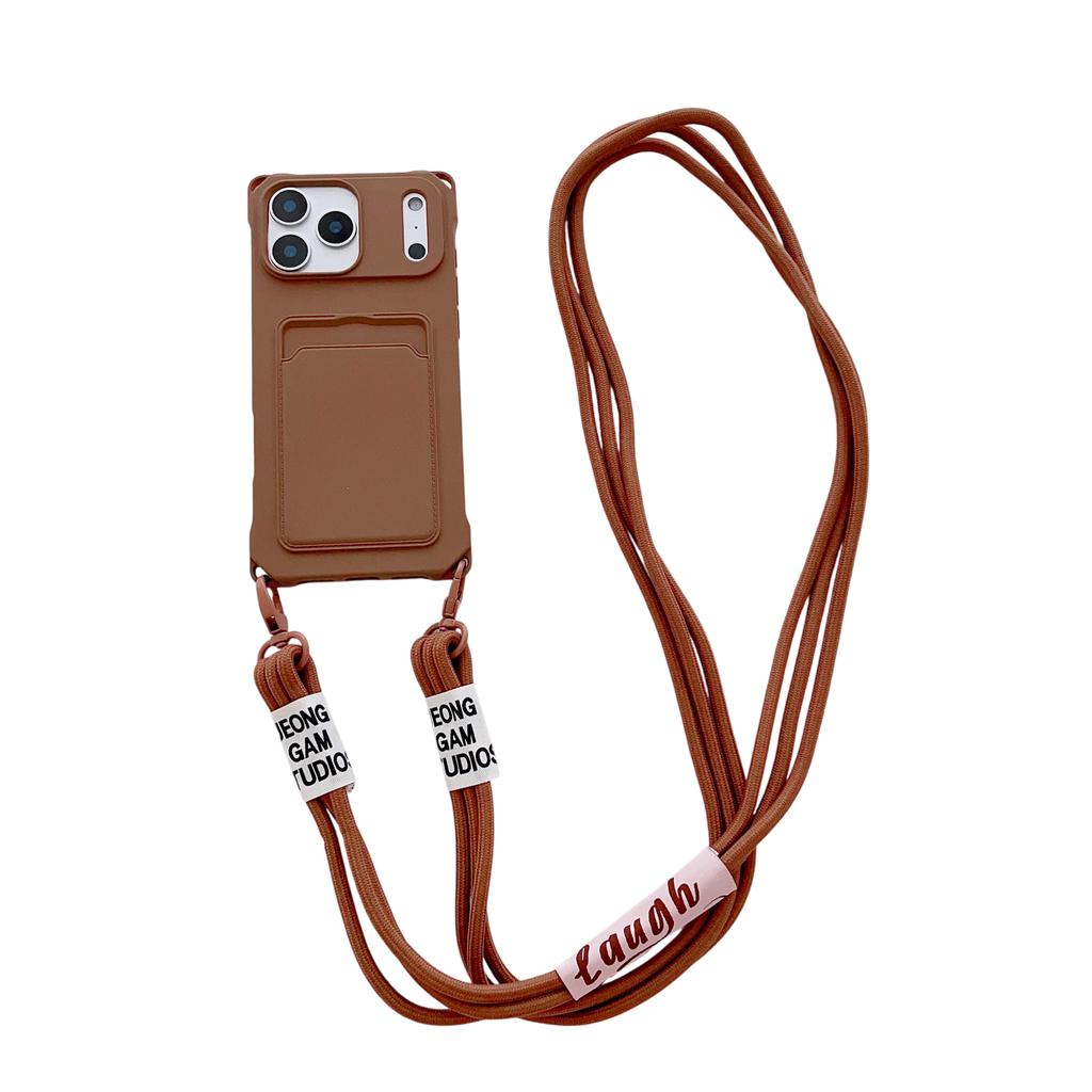 Crossbody Lanyard Silicone Wallet Case For iPhone 17 Air 17 16 15 14 13 12 11 Pro Max X XR Max 7 8 Plus Samsung S25 S24 23 Ultra Plus FE A17 A16 A56