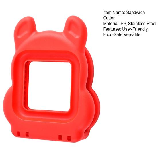 Sandwich Cutter And Sealer for Kids Homemade Sandwich Maker Pocket Sandwiches Mold Quick Meal Prep Tool