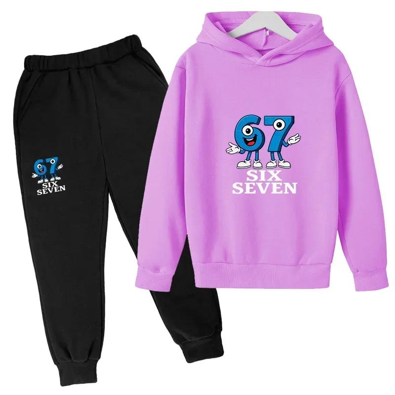2026 New Spring Autumn Outfits Kids Leisure Letter Print 2pcs Hoodie+Pants 3-13 Years Boys Girls Streetwears Children Clothes