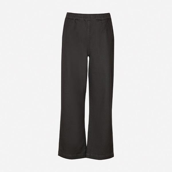 BANGBANG Women'S Cotton Spandex Brushed Wide Crop Pants (Npl611)