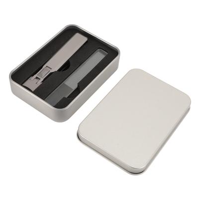 Tagliaunghie grande con pulsante a pressione, apertura ampia, resistente, per mani e piedi, argento