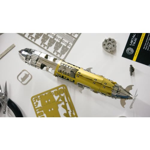 METAL-TIME, Nautilus Submarine Model, Nautilus Model Kit, 3D Metal Model Kit, Nautilus 3D Model Kit, 3D Metal Puzzle, Elusive Nautilus Model