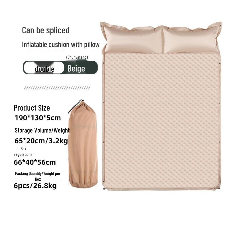 Portable Thickened Automatic Inflatable Camping Pad for Outdoor, Travel, and Home Use