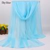 Breathable Shawls Soft Pashmina Summer Silk Scarf  for Women