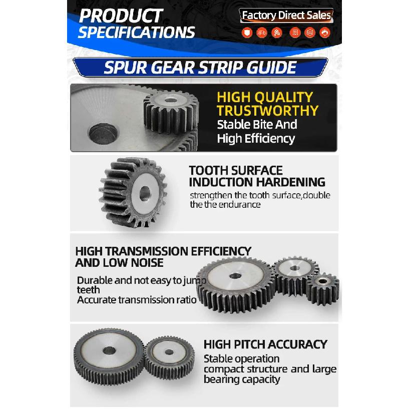 Complete List Of Mechanical Transmission Components For 1.5 Mode Spur Gears/Gear Plates Lifting Gears Flat Small Gears 14-30T