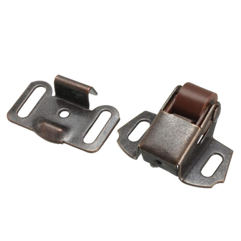 10Pcs Home Wardrobe Door Buckle Flat Bottom Low Leg Door Clip Cabinet Door Latches Heavy Duty Roller Catches Enduring