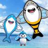 1Pcs  Shark Bee Penguin Cartoon Children'S Novice Beginner Kites Flying Outdoor Toys For Kids Animals Nylon Fabric Kite