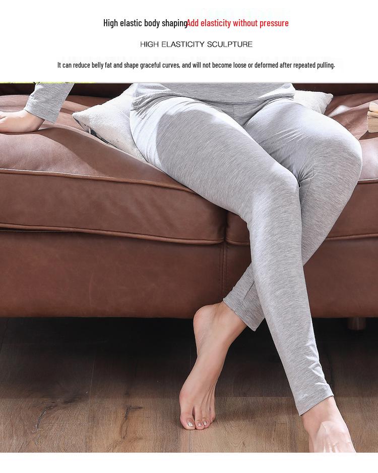 Leggings da Donna Ultra-Sottili in Modal - Miscela di Cotone e Seta di Ghiaccio, Taglie Forti, Abbigliamento Autunnale ed Estivo