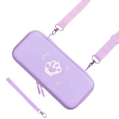 HIGHAWK Switch Storage Nintendo Switch Case Shoulder Protective Cover Waterproof Cat Paw Cute Dustproof Shockproof Nintendo Switch Card Storage
