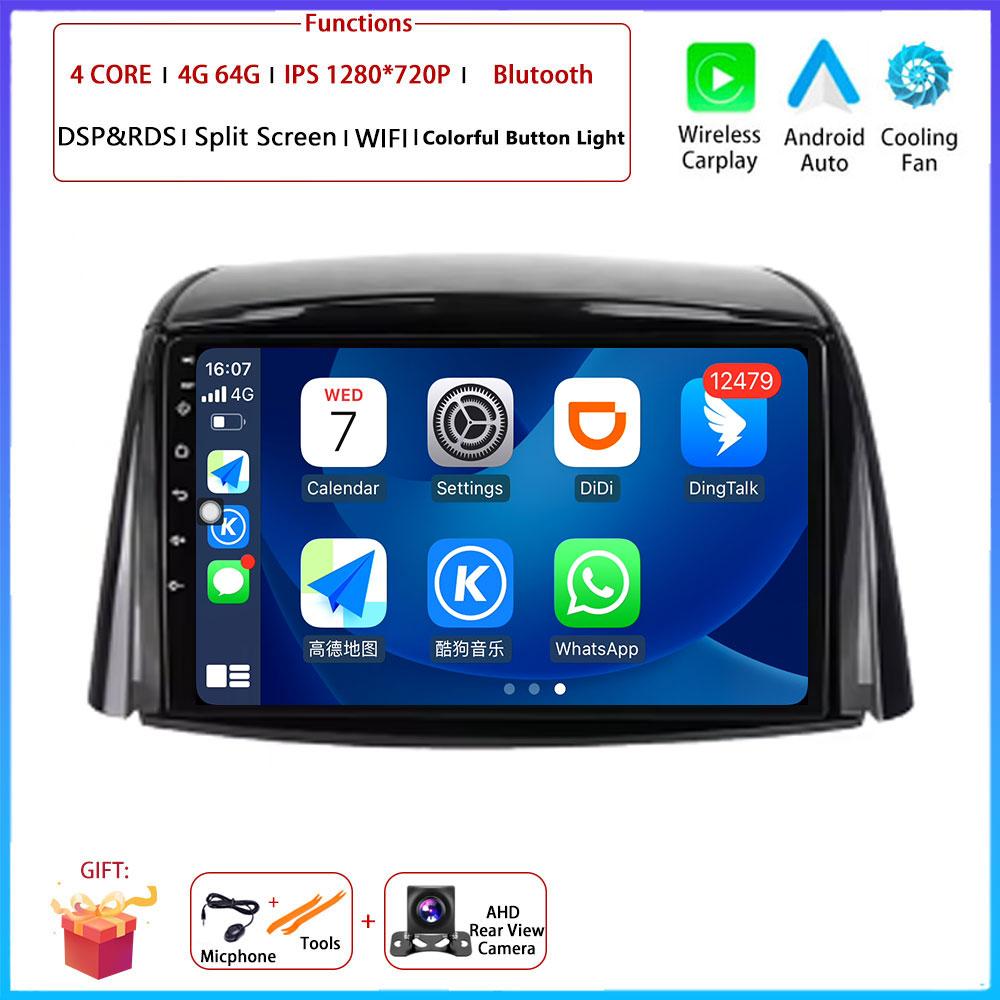 9 “ 4G Android OS Carplay Auto For Renault Koleos 2008 2009 2010 - 2016  Car Radio Navigation GPS Multimedia Video Player AMI