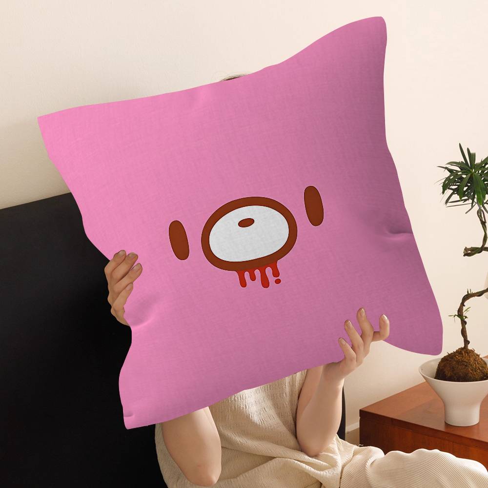 G-Gloomy B-Bear Personalized Pillow Cover Kids Bedroom Wild Party Decor Pillowcase Kid Birthday Shower Gift