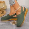 Women Casual Open Back Slingback Sandals Lightweight Breathable Hollow Out Design Slip On Summer Shoes Comfortable Walking Footwear