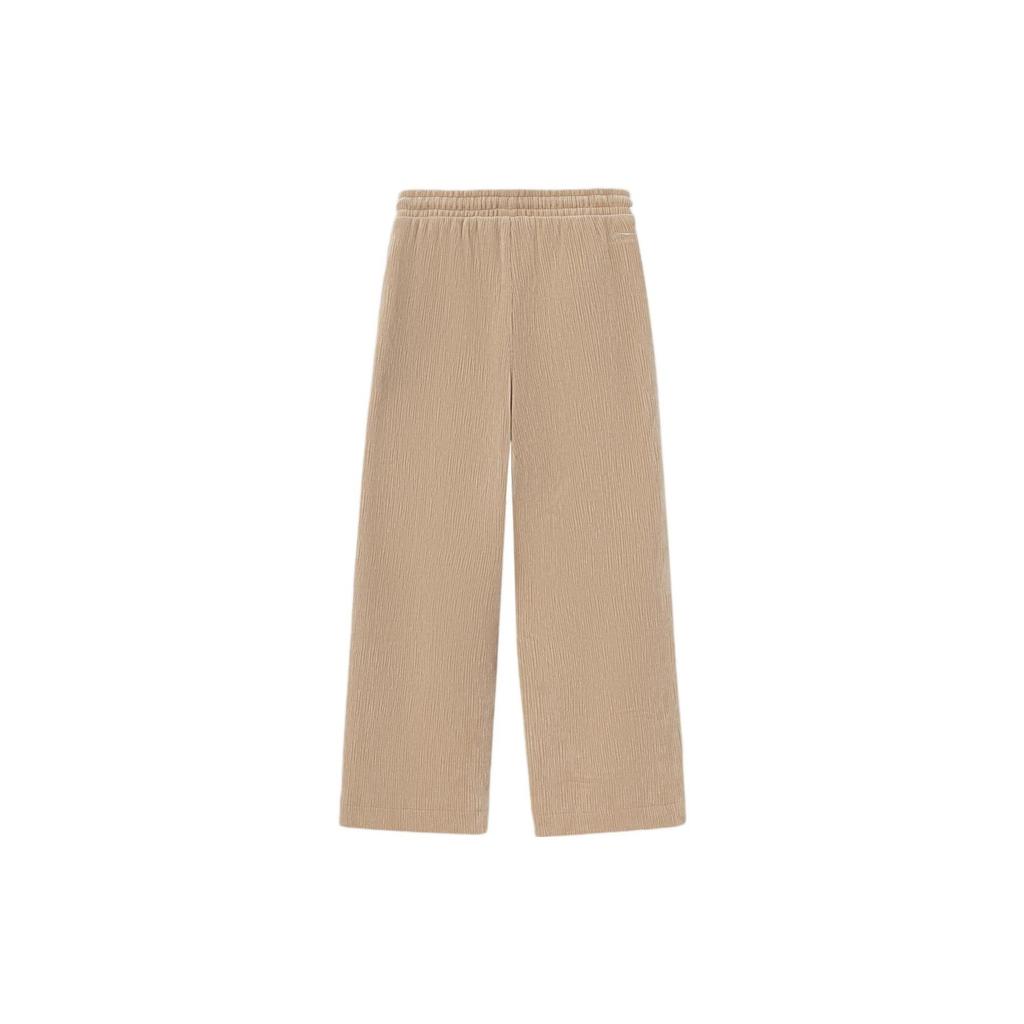 Li Ning Comfortable Casual Pants Women Bottoms Fog-Apricot AKXS078-2