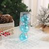 8cm Laser Christmas Balls Pendant Shatterproof Reusable Colorful Christmas Hanging Balls Elegant Plastic Xmas Tree Pendants