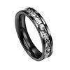 Zirconia Starry Sky Square Diamond Titanium Steel Women's Ring