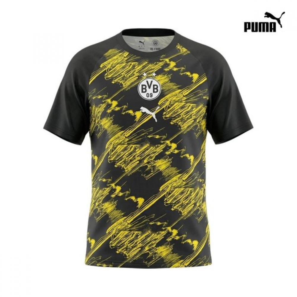 Puma Dortmund Men S Warm Up jerSey Short Sleeve Football Tee 100L