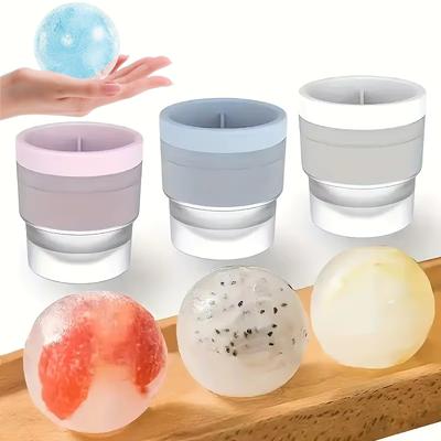 Silicone Round Ice Ball Mold Maker DIY Whiskey Ice Ball Making Mould Jelly Cocktail Drink Ice Hockey Making Mold Kitchen Tools