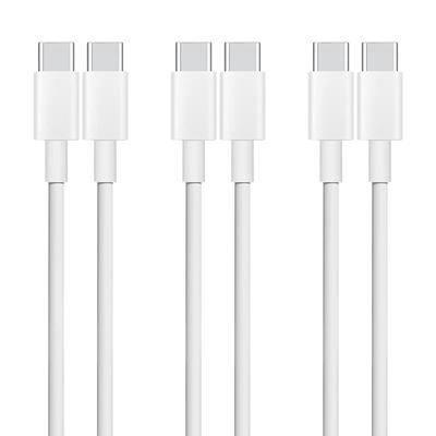 2m USB Type C To Type C Cables Fast Popolier USB C To USB C Cables for Fast Compatible with Type C and Laptops Video 3-Pack [PD Compatible, 100W/5A