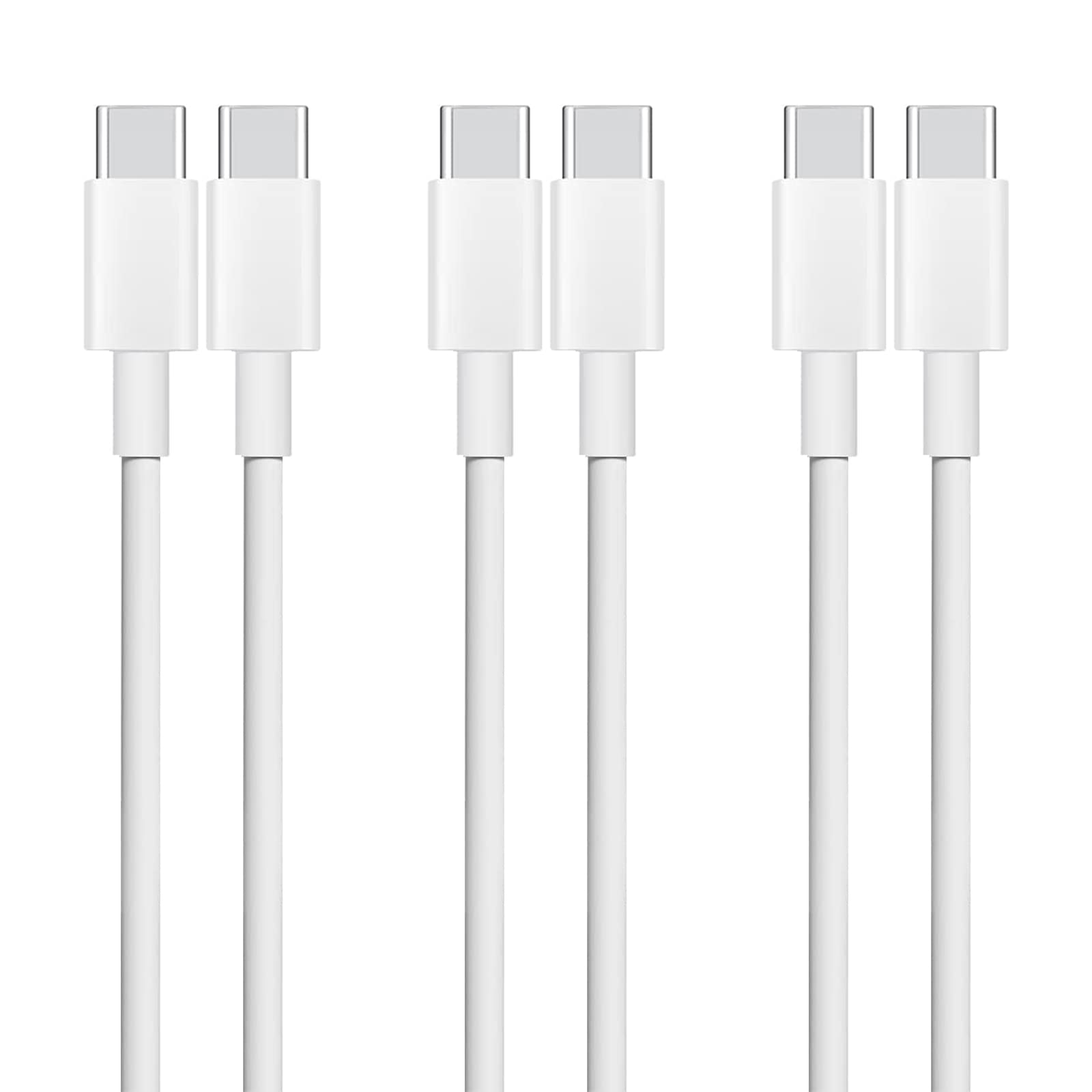 

Кабели USB Type C — Type C длиной 2 м, быстрая зарядка Popolier, кабели USB C — USB C для быстрой зарядки, совместимые с Type C и ноутбуками, видео, 3 штуки [совместимые с PD, 100 Вт/5 А]