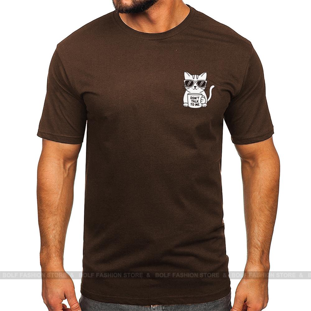 Cool Cat Logo T-Shirt 100% Cotton Minimalist Feline Symbol Tee for Men and Women Streetwear Essentials