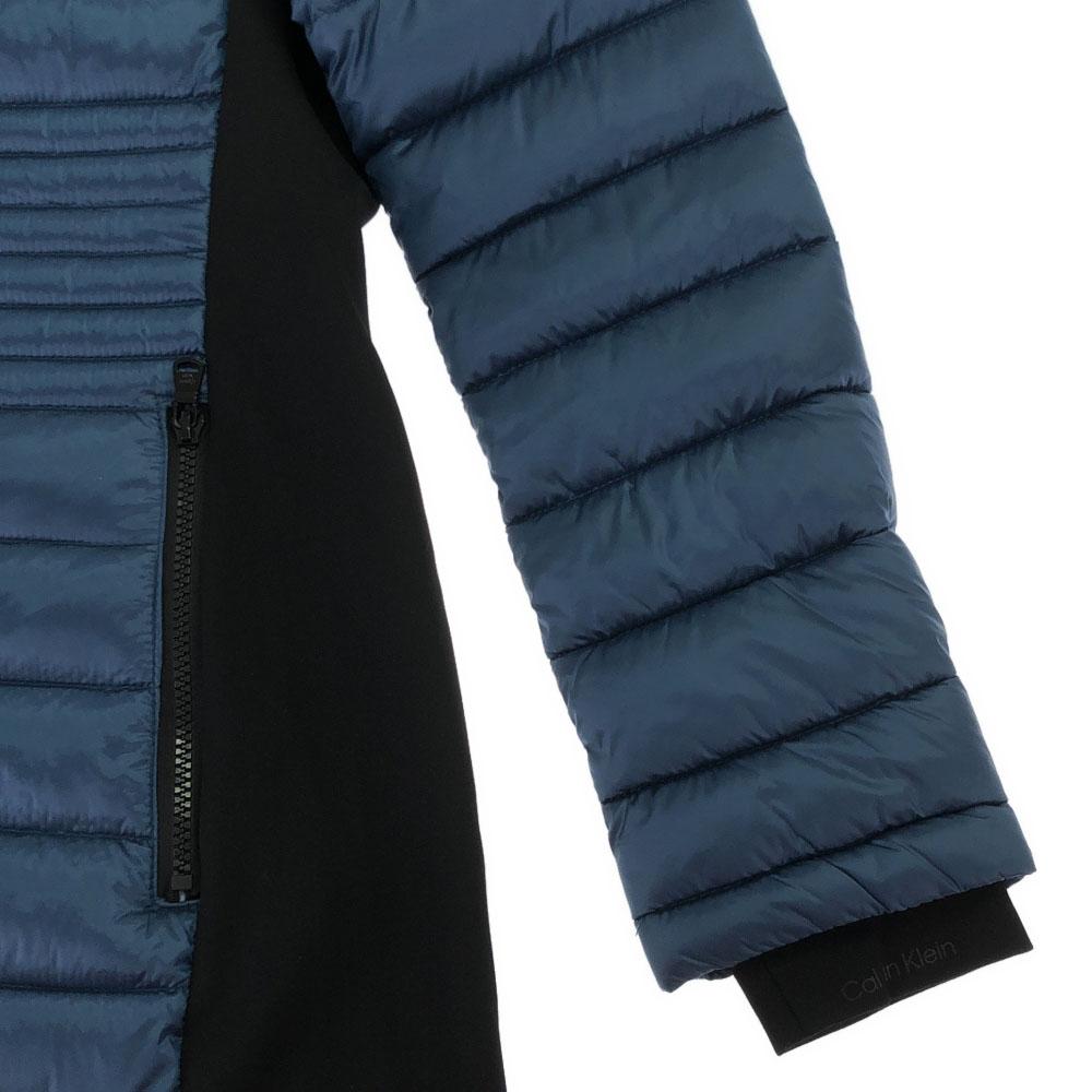 Calvin klein Hooded Batting coat S Blue x black Women Used