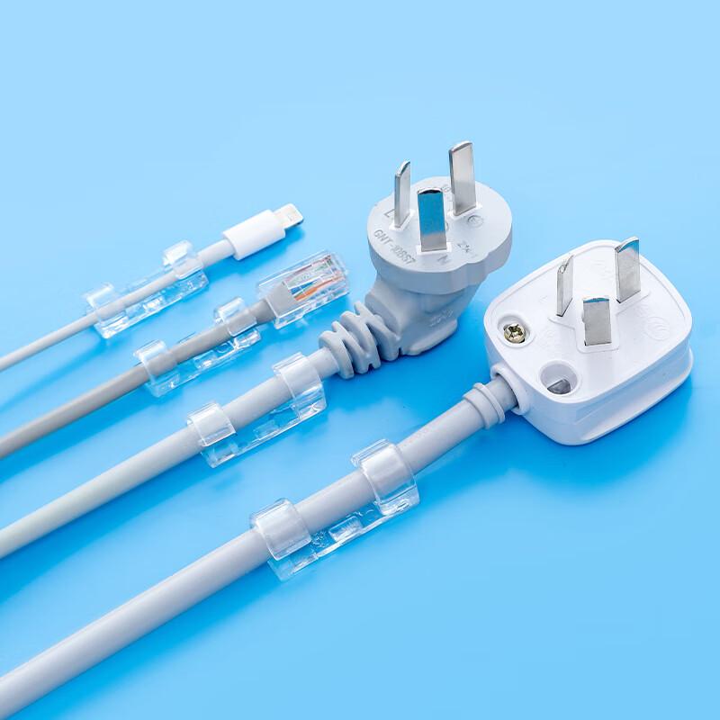 

Wén Xiàng Self-Adhesive Transparent Cable Clips