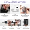 Wall-Mounted LED Makeup Mirror with Magnifying Glass, No-Drill, Retractable - Ideal for Bathroom & Dressing Table