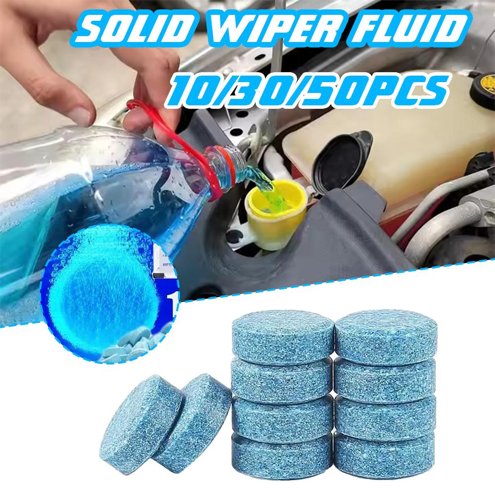 10/30/50PCS Car Windshield Washer Concentrated Clean Tablets Solid For Car Room Kitchen Window GlassToilet Cleaning Tablet